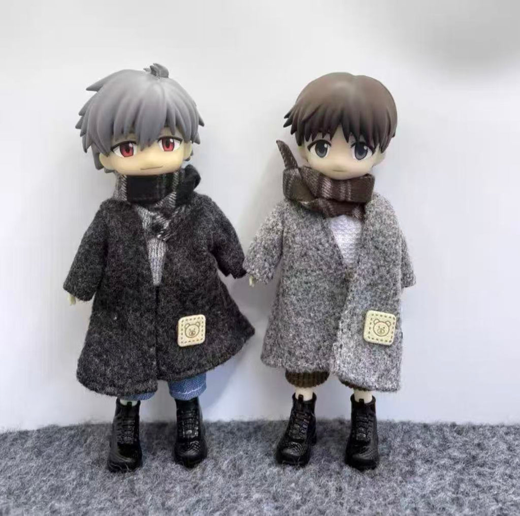 Evangelion 1/12 Nagisa Kaworu&Ikari Shinji action bjd dolls