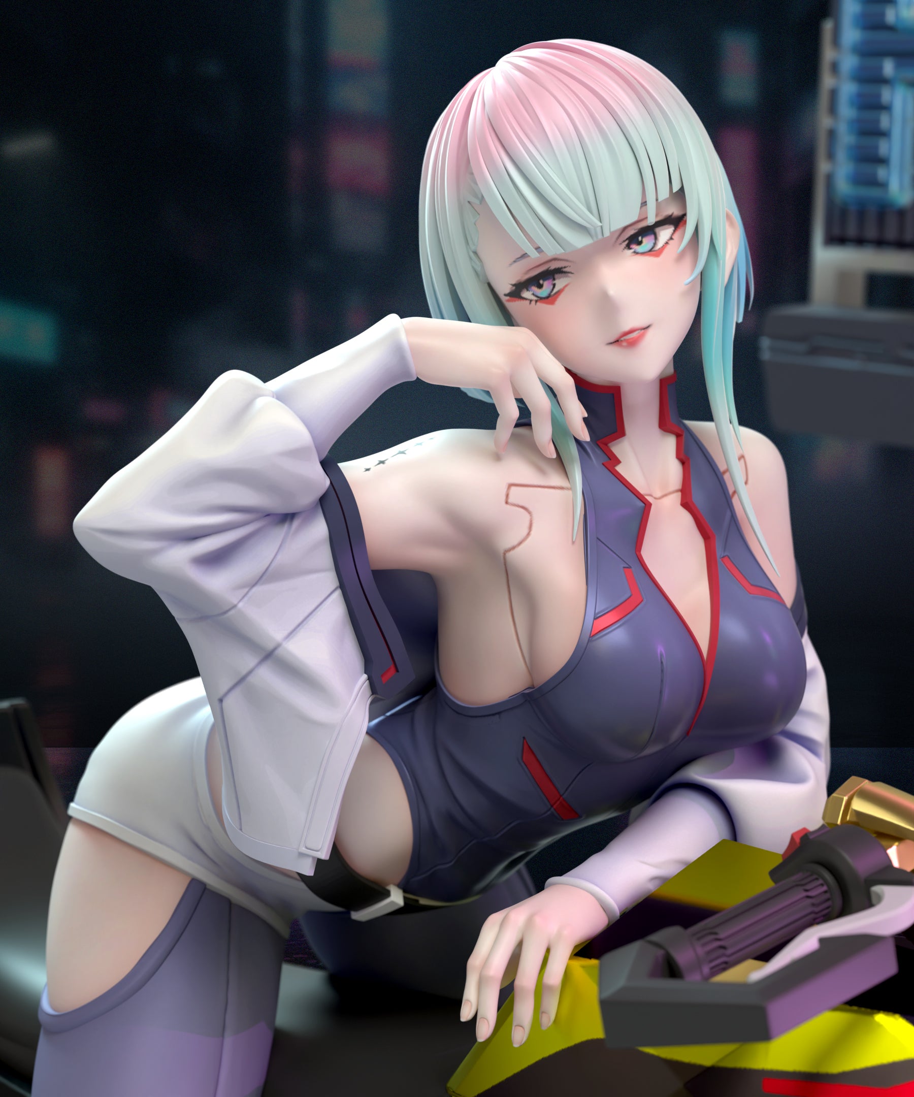 *Pre-Order* QIAN Ben Ying Studio Cyberpunk: Edgerunners Lucyna Kushinada Resin Statue