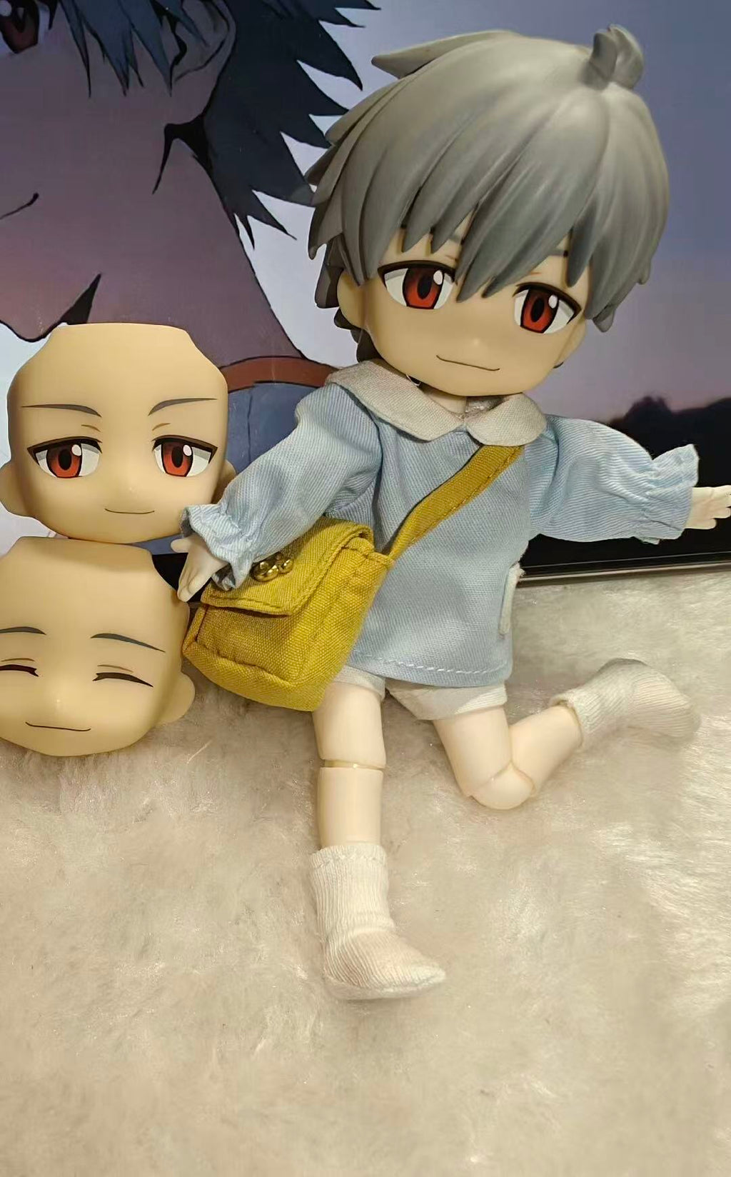 Evangelion 1/12 Nagisa Kaworu&Ikari Shinji action bjd dolls