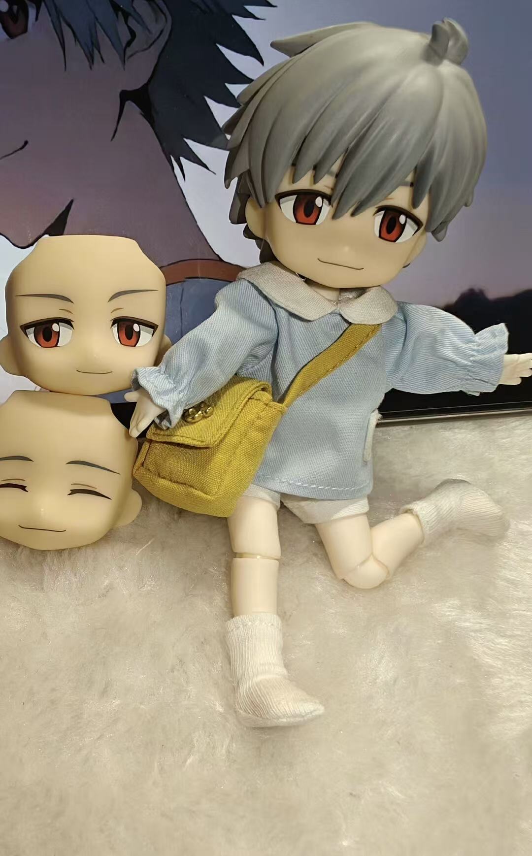 Evangelion 1/12 Nagisa Kaworu&Ikari Shinji action bjd dolls