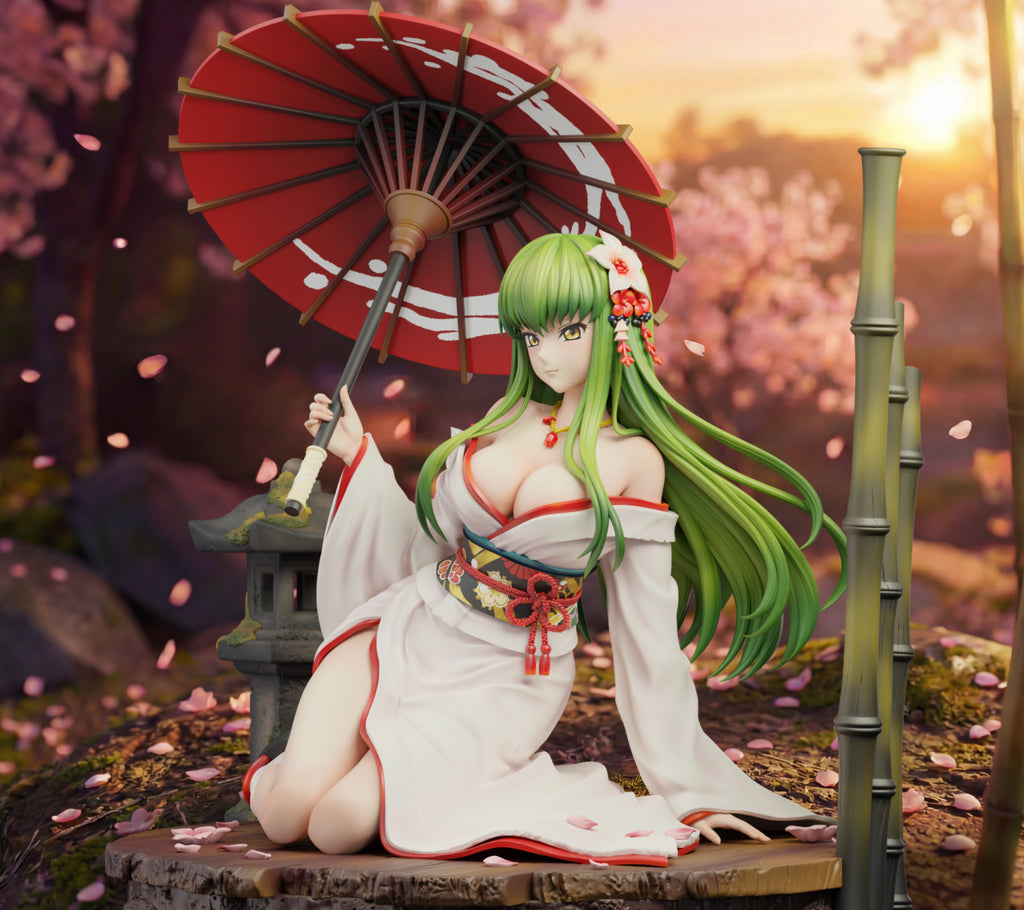 *Pre-order * Surreal Studio Code Geass: Lelouch of the Rebellion kimono C.C. Statue