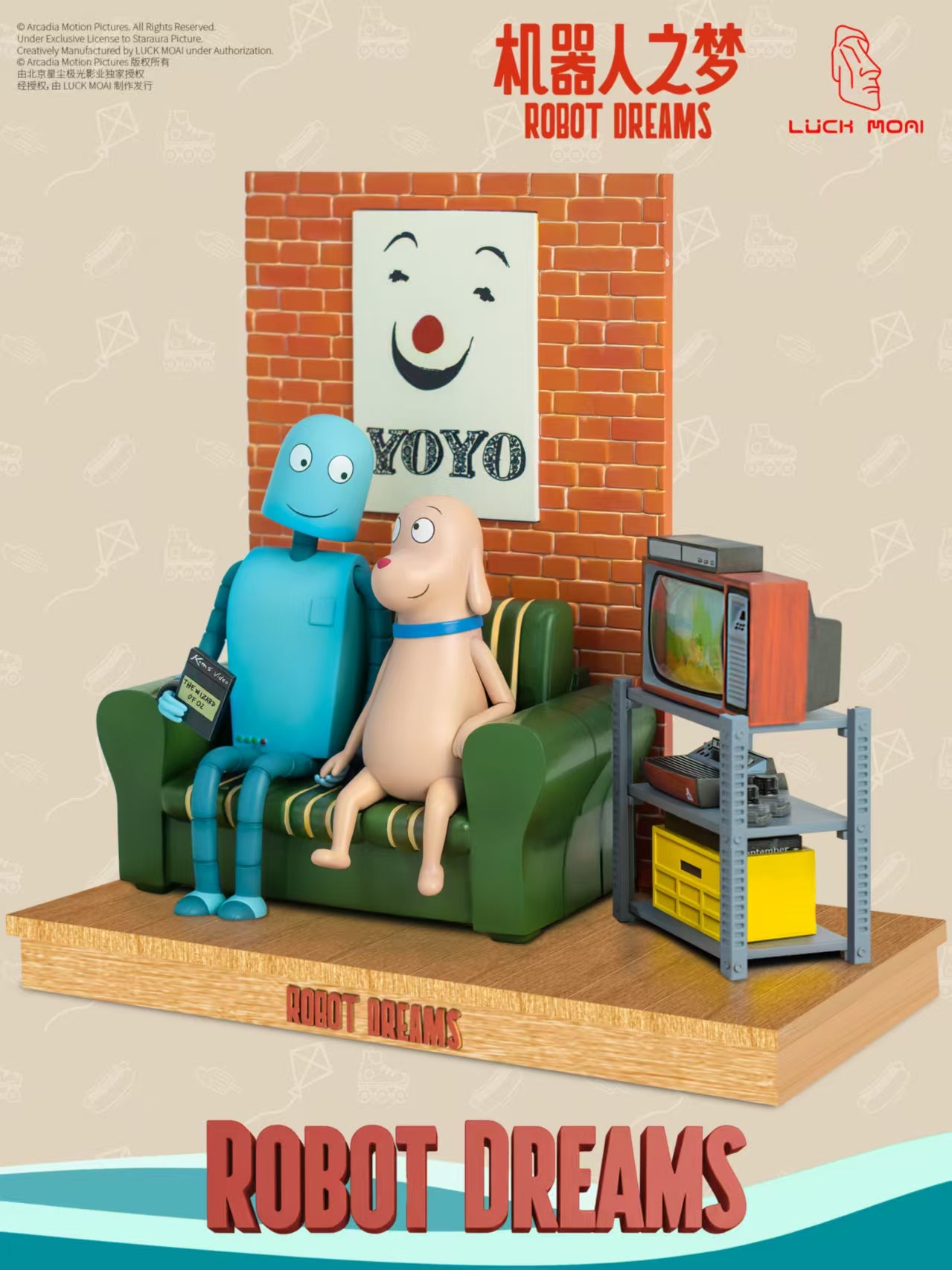 *Pre-order * LUCK MOAI × Robot Dreams Official Licensed Figure