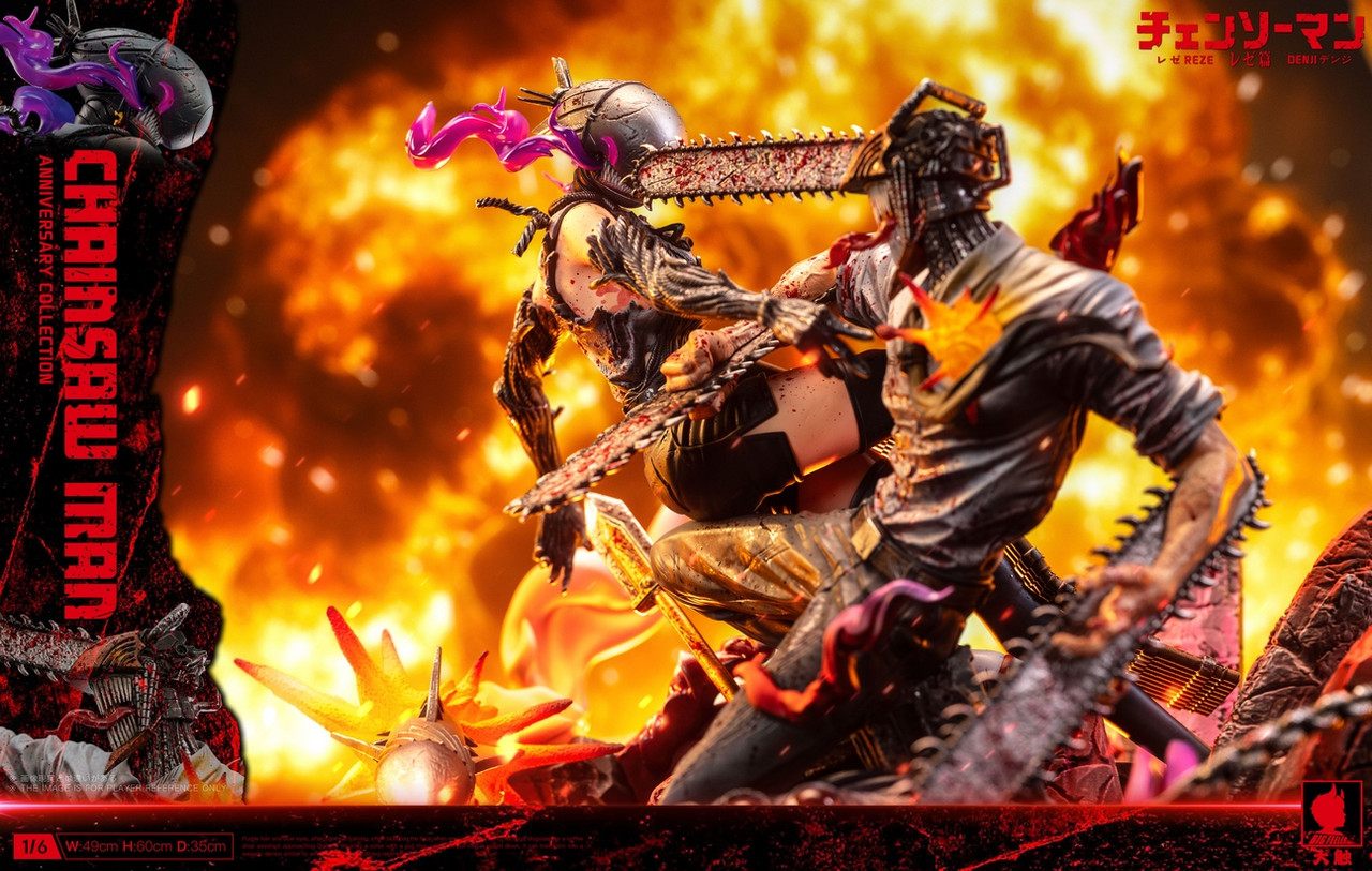*Pre-order * Bigfeeler Studio Chainsaw Man Denji＆Reze Resin Statue