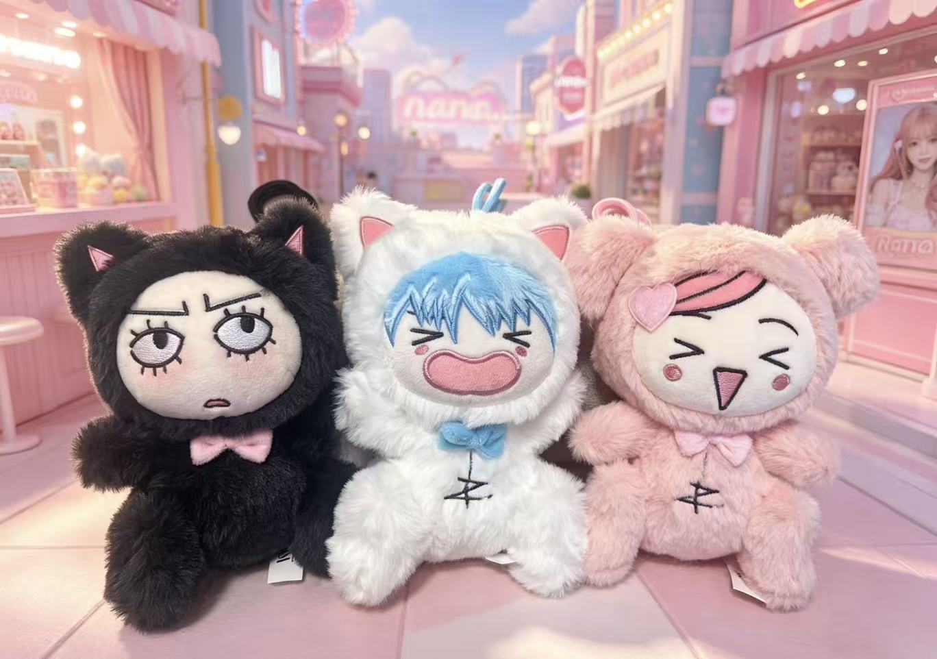 NANA Puppy&kitty Blackstone Nanas&Shin Plushies