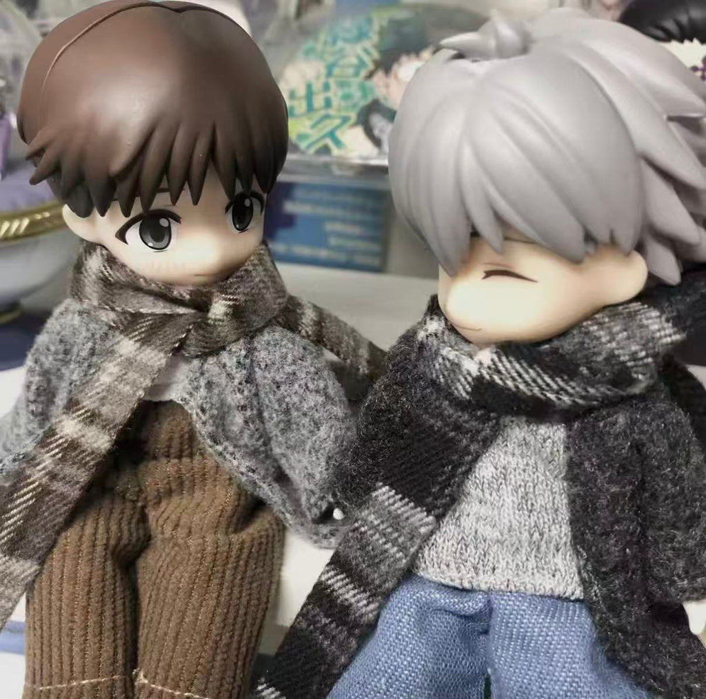 Evangelion 1/12 Nagisa Kaworu&Ikari Shinji action bjd dolls