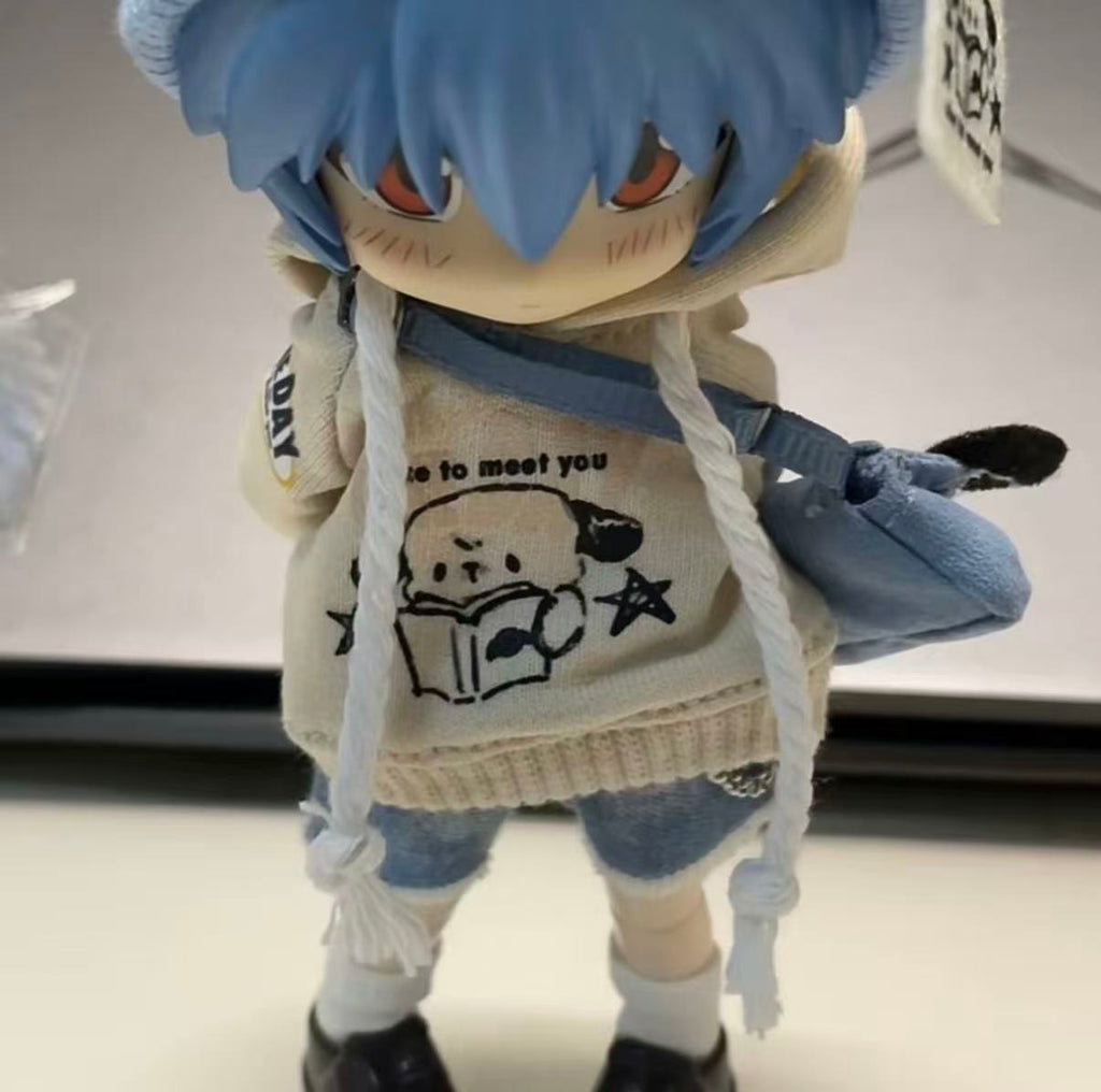 Evangelion 1/12 Ayanami Rei＆Asuka Langley action bjd dolls