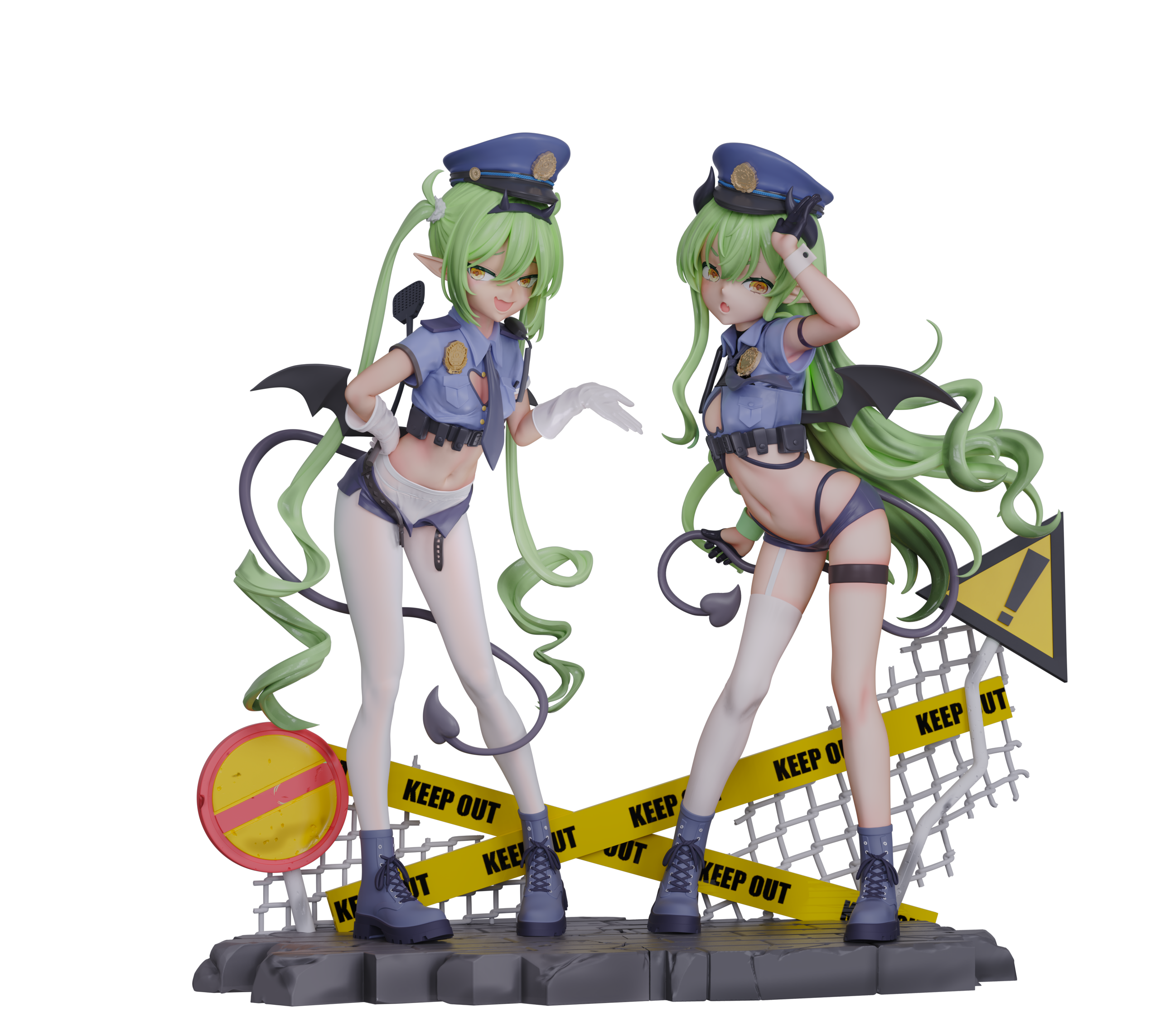 *Pre-order * Miwu Studio Blue Archive Tachibana Nozomi & Hikari Resin Statue